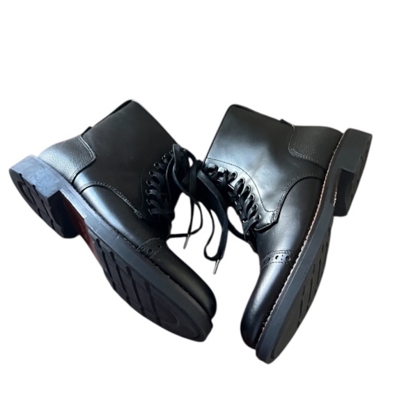 Coach‎ Bleecker Cap Toe Black Boots Men\'s 8D main image 4